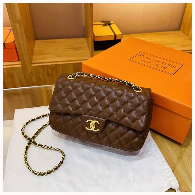 Chained Leather Fashion Women Messenger Bags