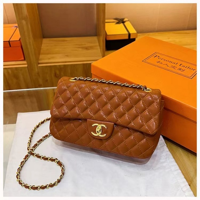 Chained Leather Fashion Women Messenger Bags