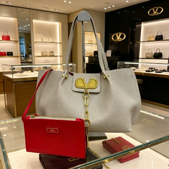 Fashion Metal Logo Women Handbags
