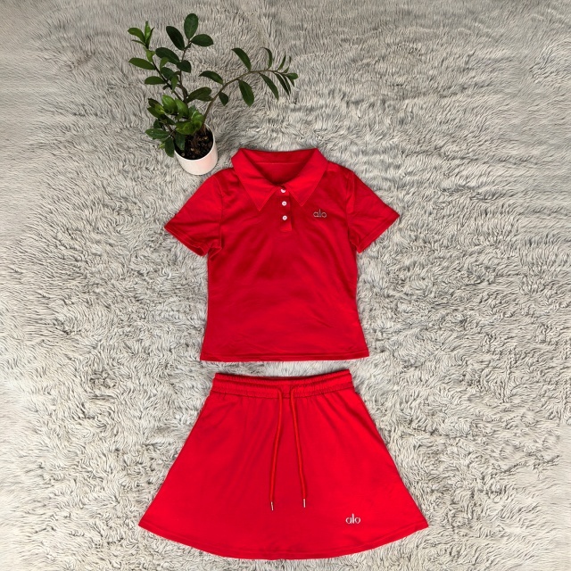 Fashion Sport Drawstring Skirt Set