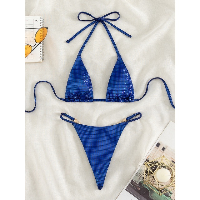 Thong Jewel Swimsuit Bikini Set