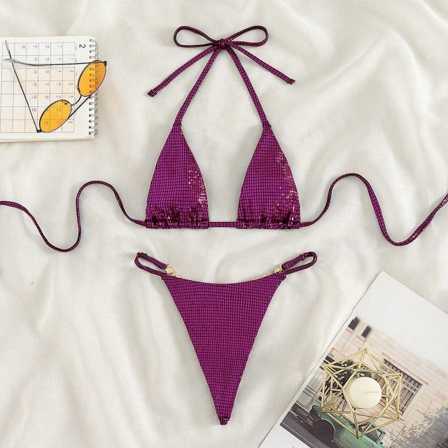 Thong Jewel Swimsuit Bikini Set