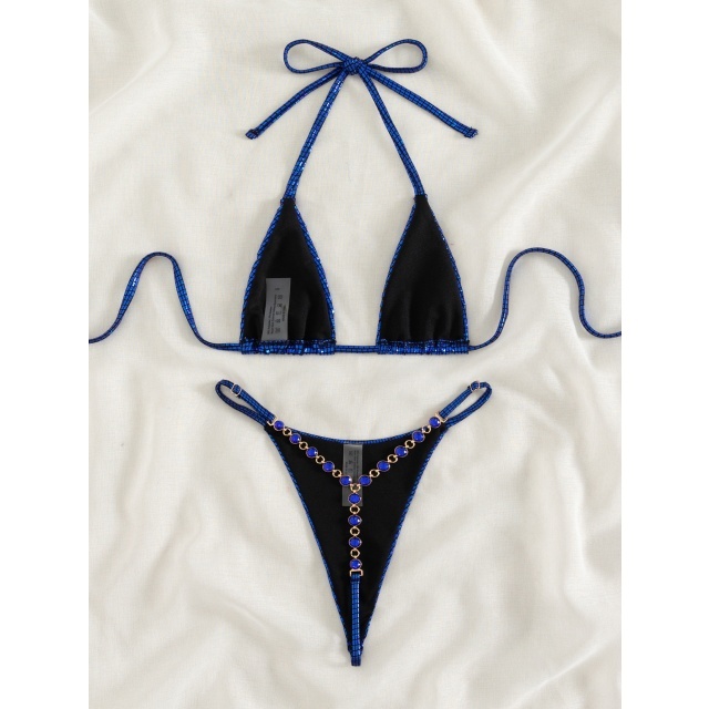 Thong Jewel Swimsuit Bikini Set