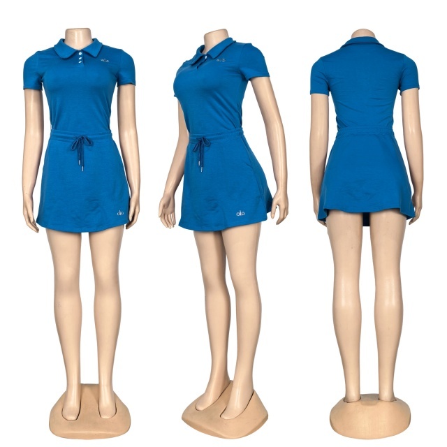 Fashion Sport Drawstring Skirt Set