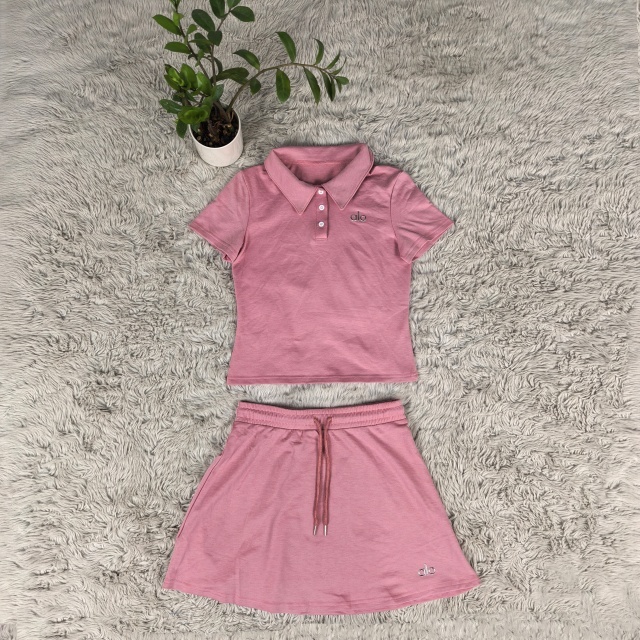 Fashion Sport Drawstring Skirt Set
