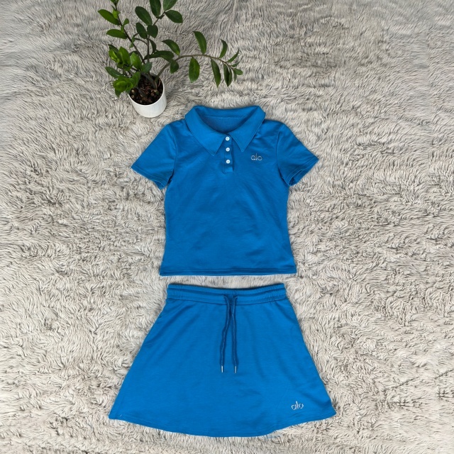 Fashion Sport Drawstring Skirt Set