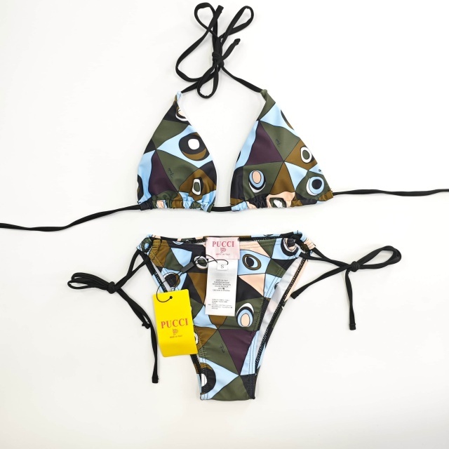 Beachwear Printed Bikinis Set with Scarf