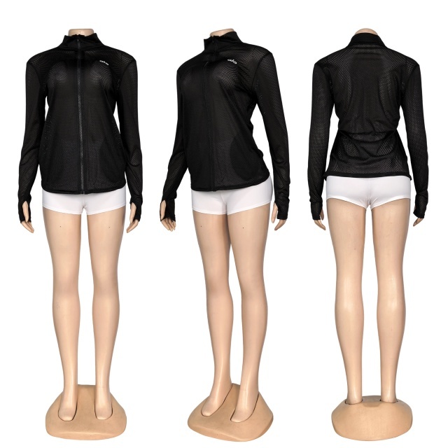 Fashion Breathable Mesh Sport Sunscreen Jacket