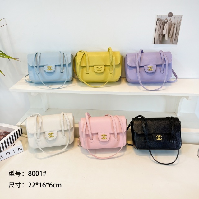 Metal Logo Leather Fashion Women Shoulder Bags