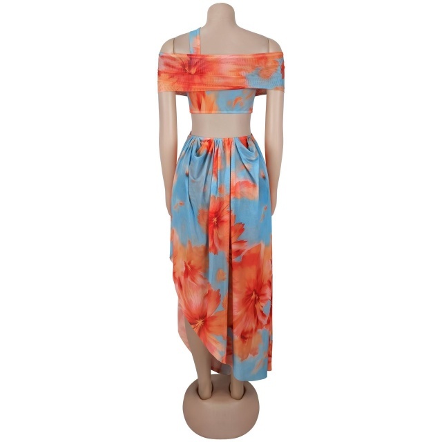 Off Shoulder Hollow Out Vacation Maxi Dress