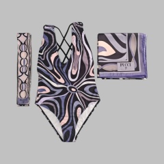 Swimsuit with headscarf & scarf