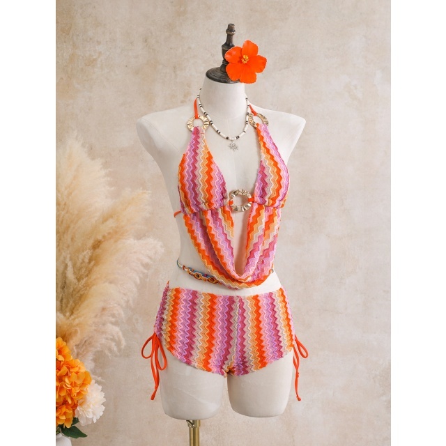 Halter Crop Top Beachwear Mini Short Set