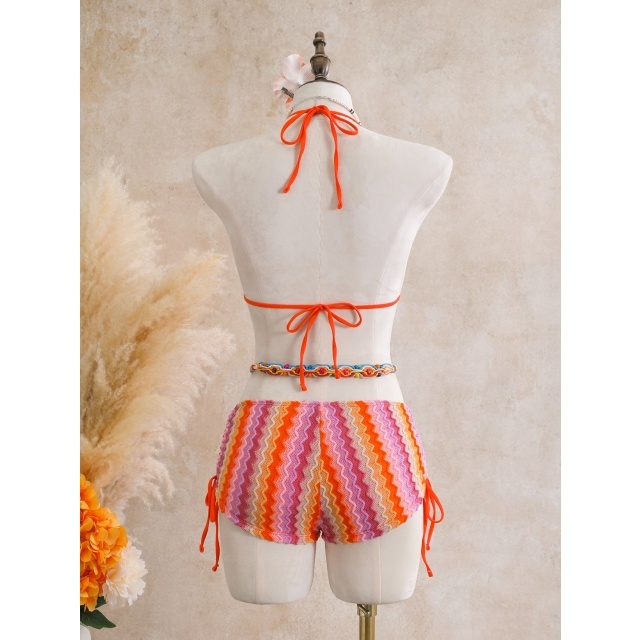 Halter Crop Top Beachwear Mini Short Set