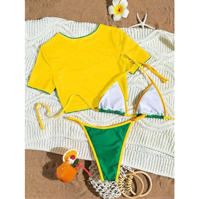 JAMAICA Printed Bikinis Set 3 Pieces