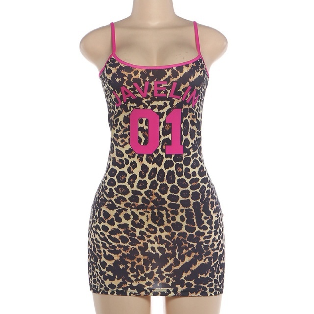 Leopard Cami Bodycon Dress