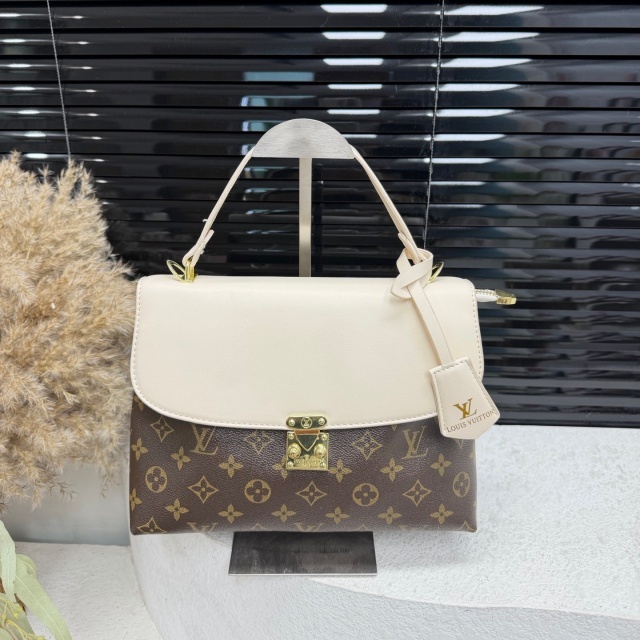 Fashion Printed Color Block Leather Messenger Bags