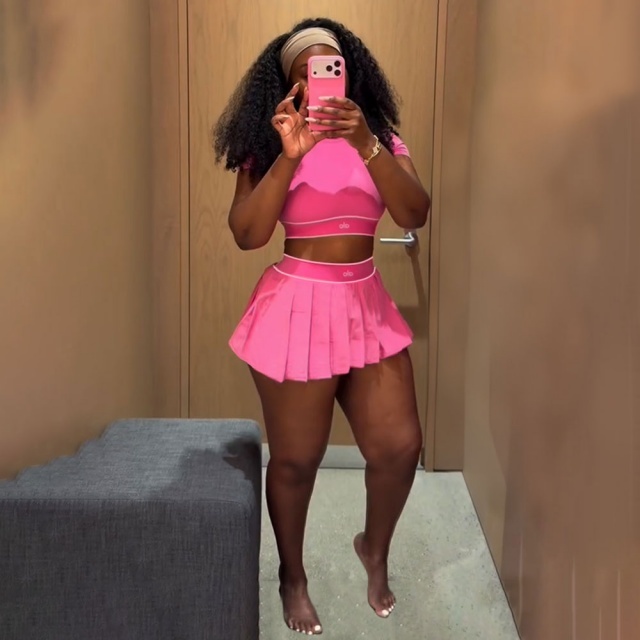 Fashion Sport Pleated Skirt Set