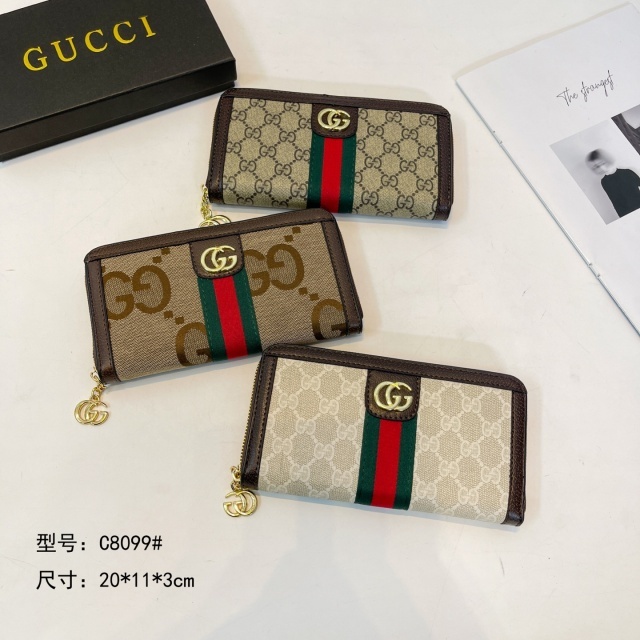 Metal Logo Fashion Printed Women Wallets