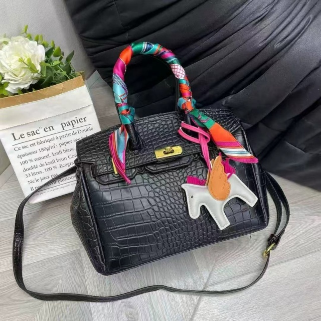 Stone Pattern Leather Fashion Crossbody Handbags