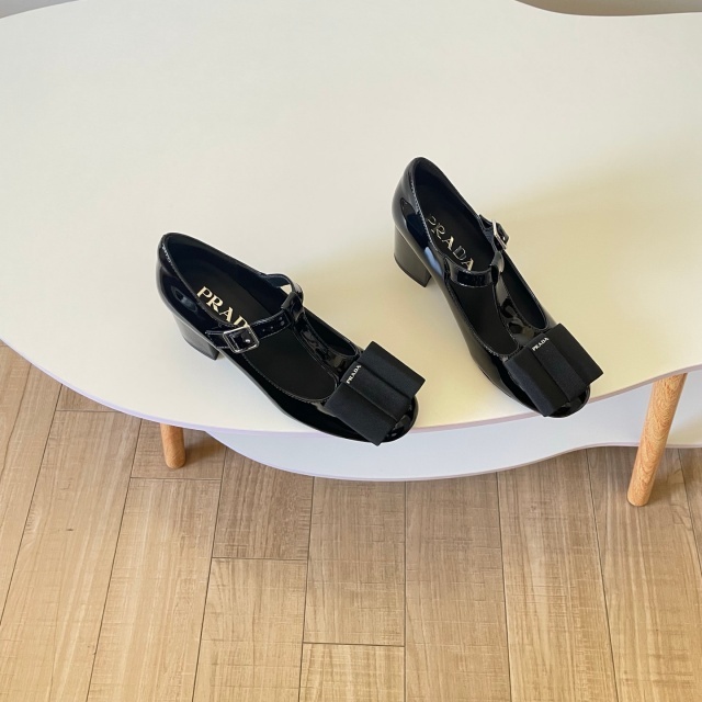 Fashion Leather Chunky Mary Jane Shoes