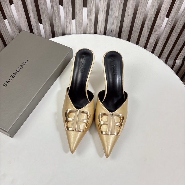 Fashion Logo Pointed Toe High Heeled Sandals