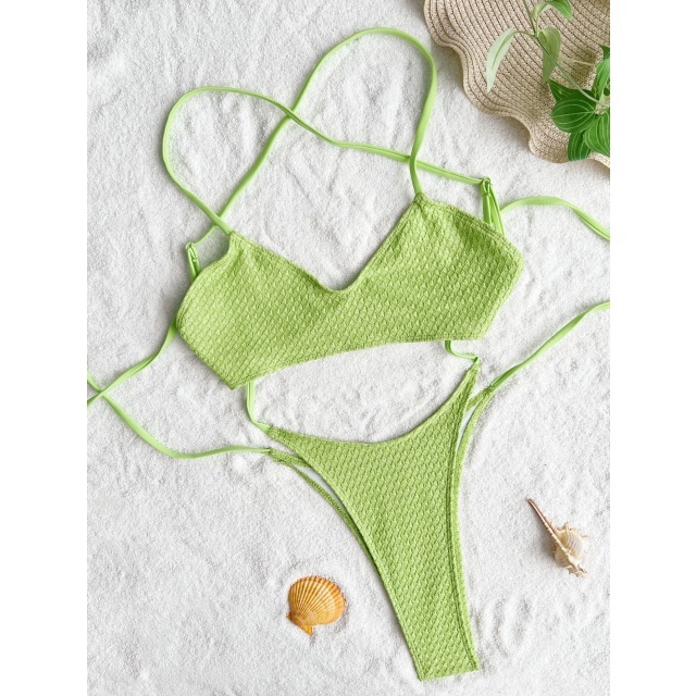 Backless Hollow Out Laced-up One Piece Swimsuit