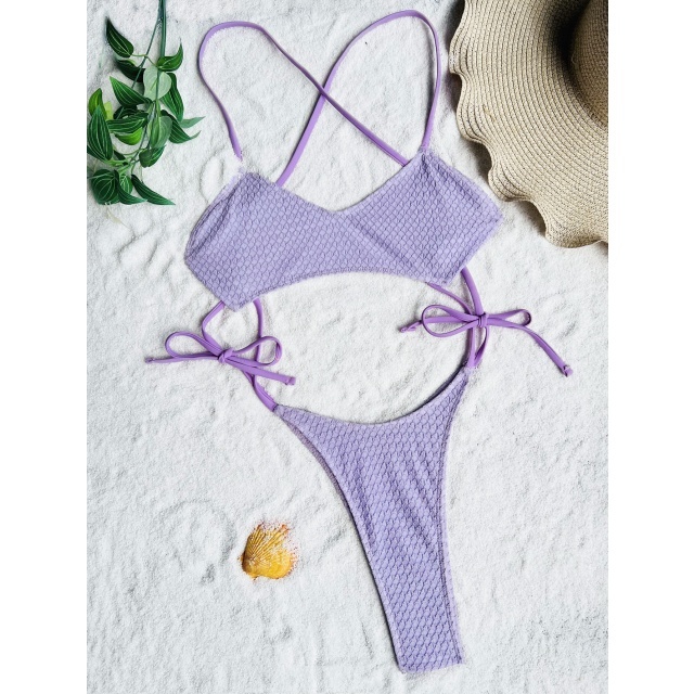 Backless Hollow Out Laced-up One Piece Swimsuit