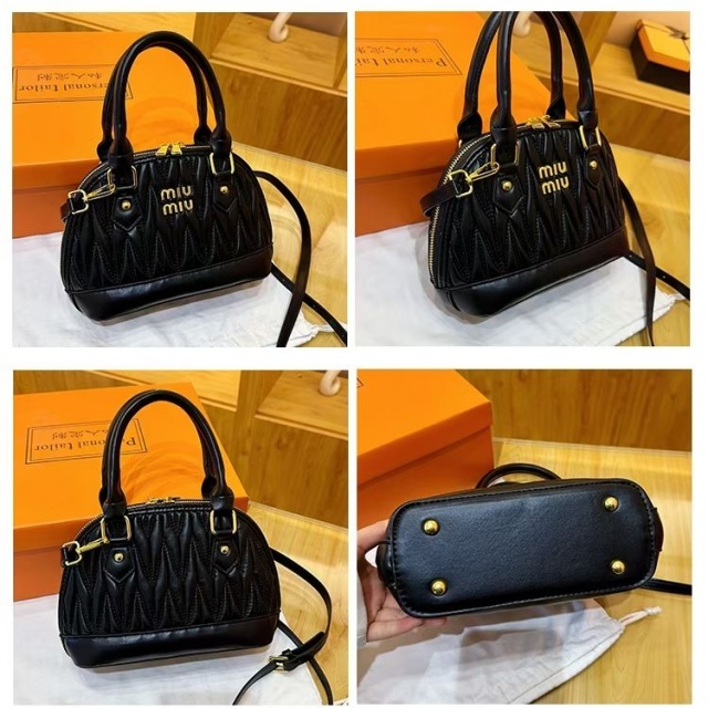 Metal Logo Leather Fashion Crossbody Handbags