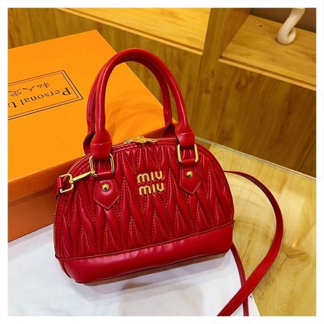 Metal Logo Leather Fashion Crossbody Handbags