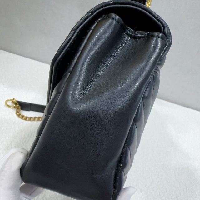 Metal Logo Leather Messenger Bags