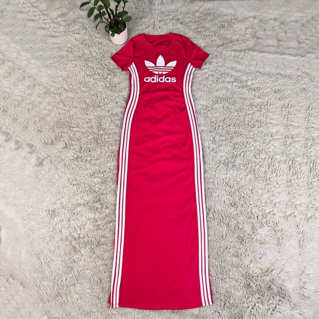 Fashion Short Sleeve Slit Maxi Dress