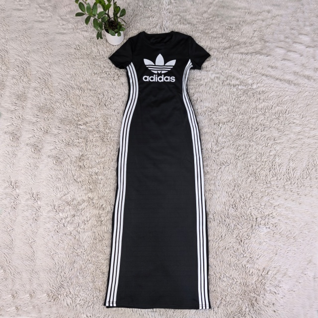 Fashion Short Sleeve Slit Maxi Dress