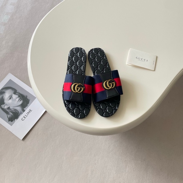Metal Logo Unisex Fashion Flat Slides