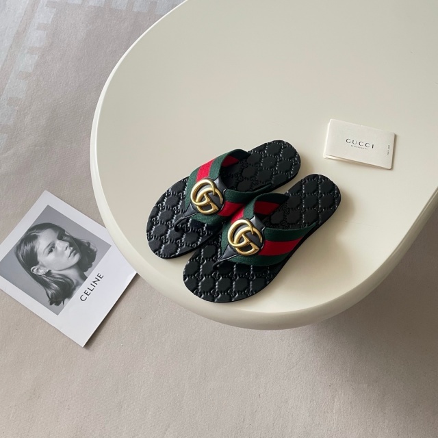 Metal Logo Unisex Fashion Flat Slides