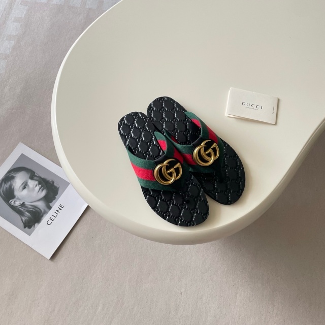 Metal Logo Unisex Fashion Flat Slides