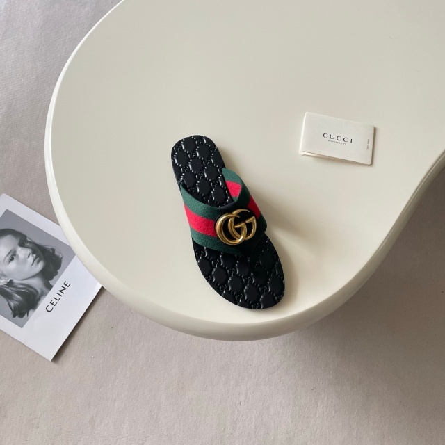 Metal Logo Unisex Fashion Flat Slides