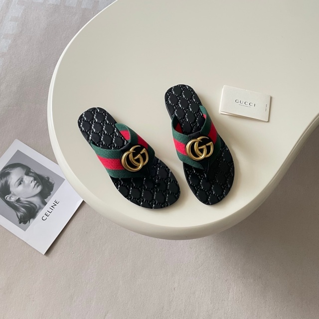 Metal Logo Unisex Fashion Flat Slides