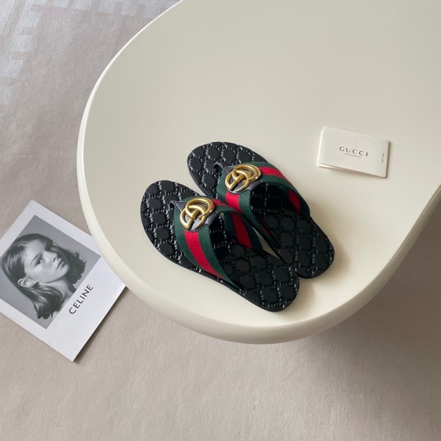 Metal Logo Unisex Fashion Flat Slides
