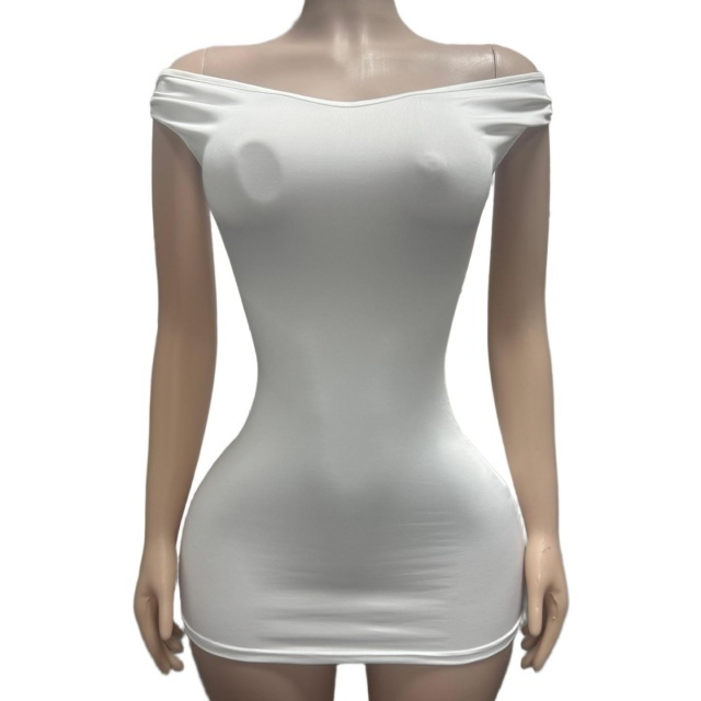Off Shoulder Strapless Bodycon Mini Dress