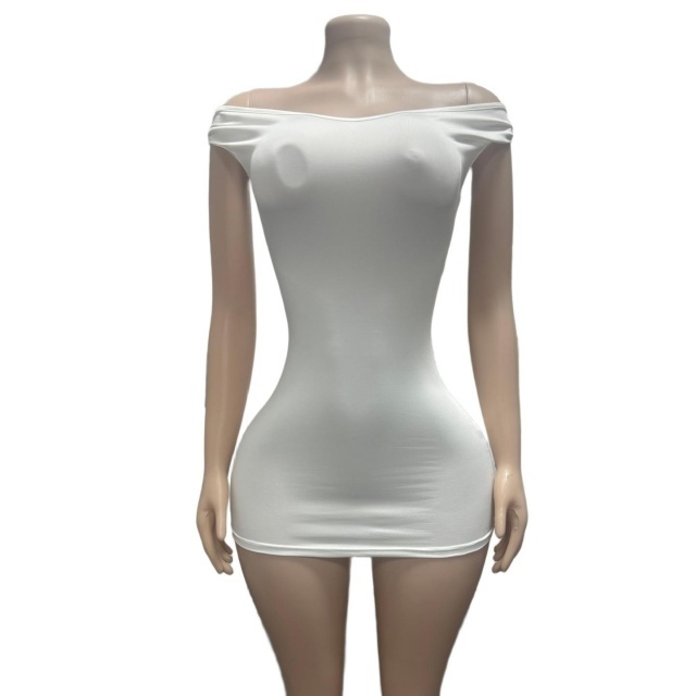 Off Shoulder Strapless Bodycon Mini Dress