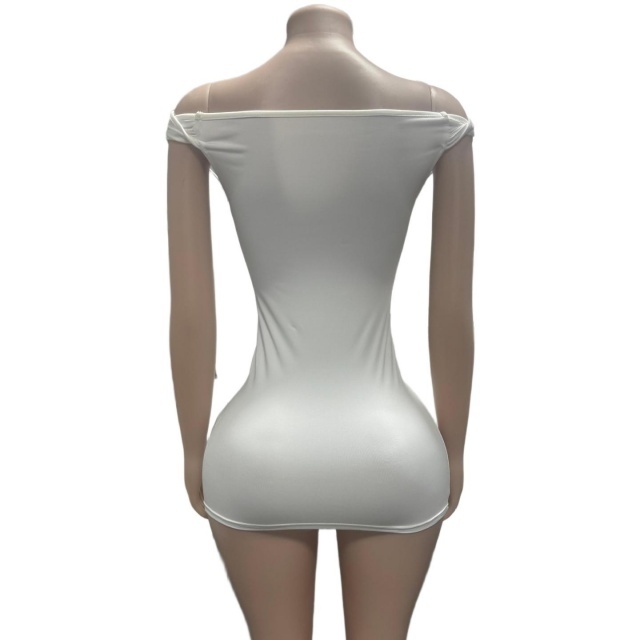Off Shoulder Strapless Bodycon Mini Dress