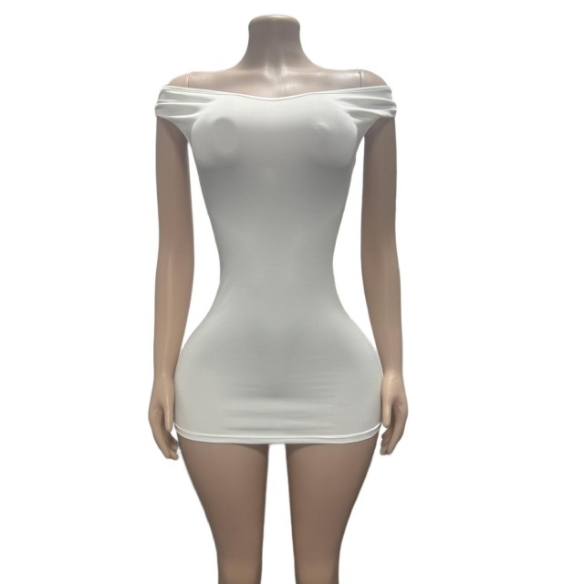 Off Shoulder Strapless Bodycon Mini Dress