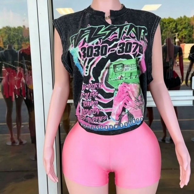 Candy Color High Elastic Fitted Shorts