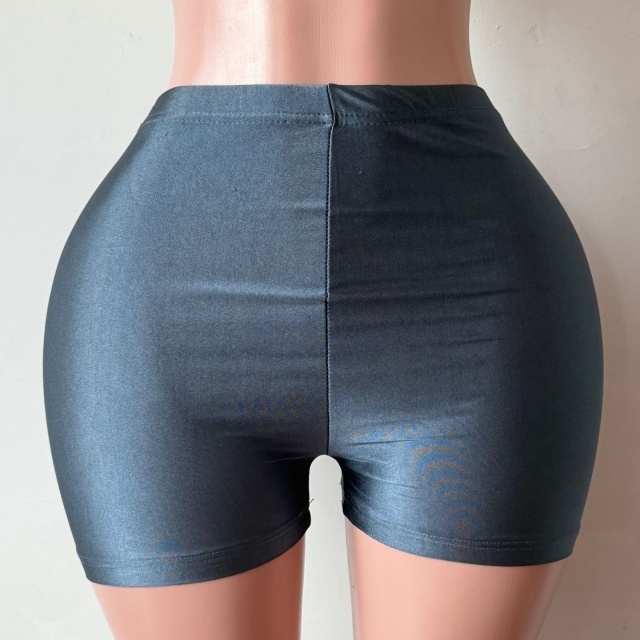 Candy Color High Elastic Fitted Shorts