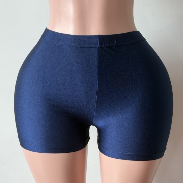 Candy Color High Elastic Fitted Shorts