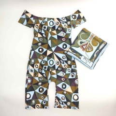 Romper with scarf