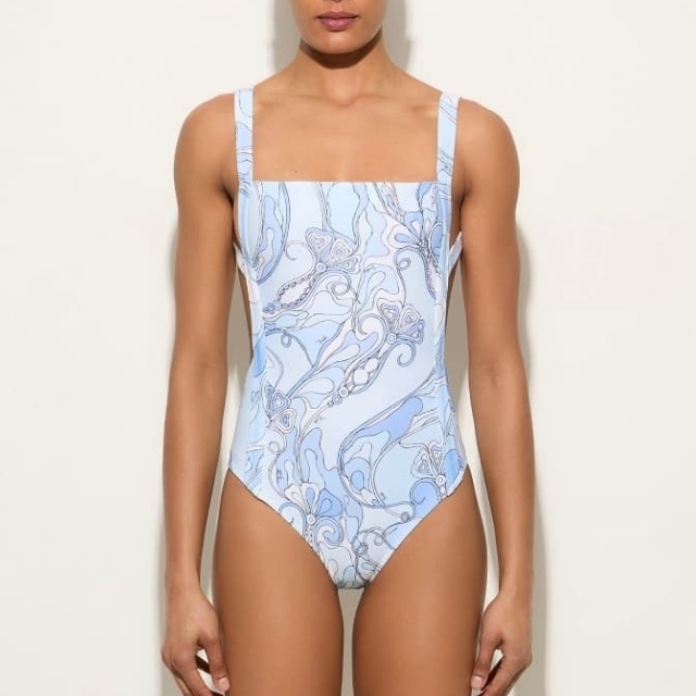 Backless Beachwear One Piece Swimsuit with Scarf