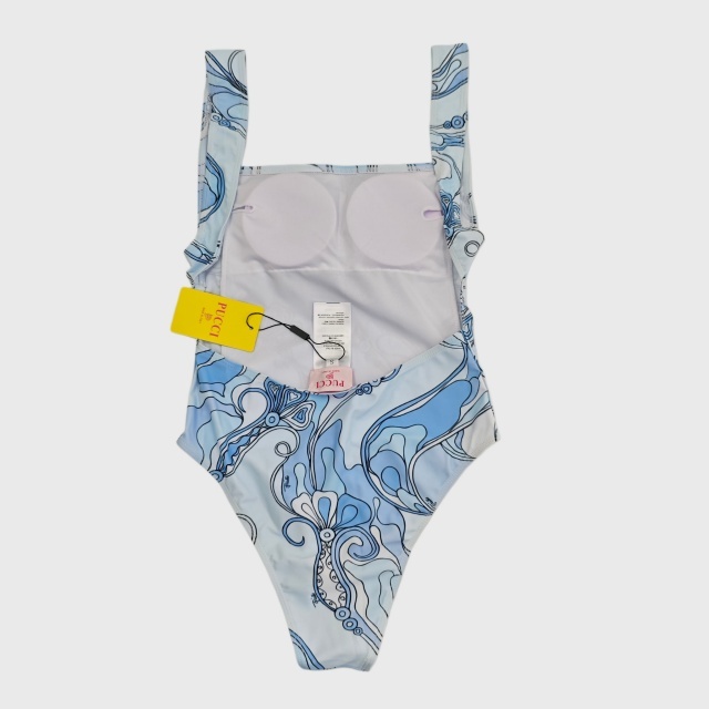 Backless Beachwear One Piece Swimsuit with Scarf