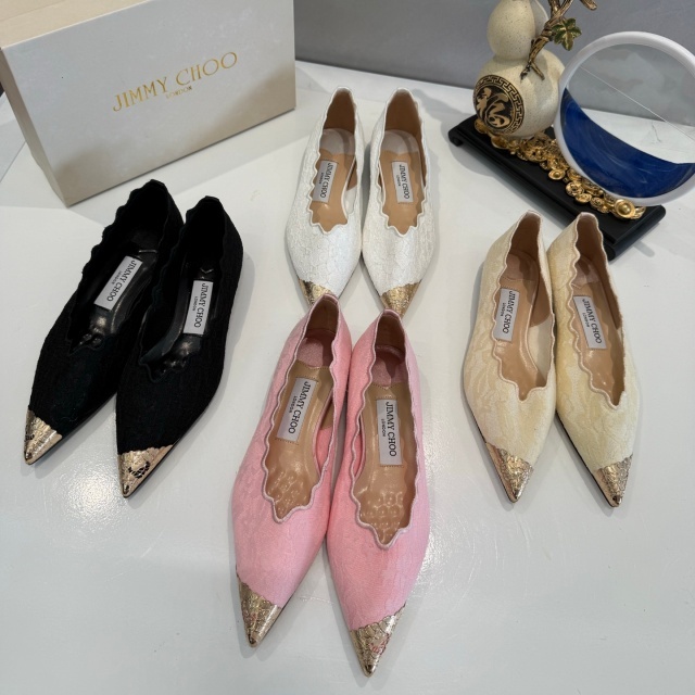 Fashion Lace Pointed Toe Flat Shoes