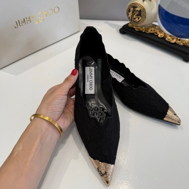 Fashion Lace Pointed Toe Flat Shoes